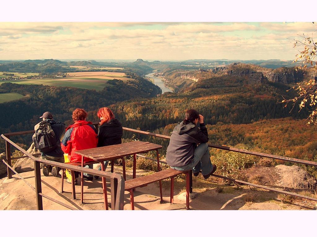 Pension Schwarz Bad Schandau Esterno foto